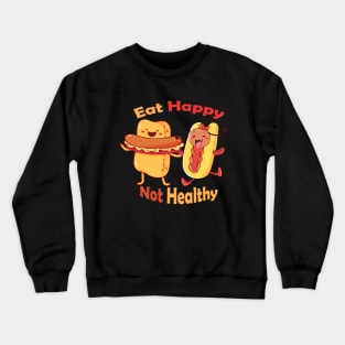 Happy food characters Crewneck Sweatshirt